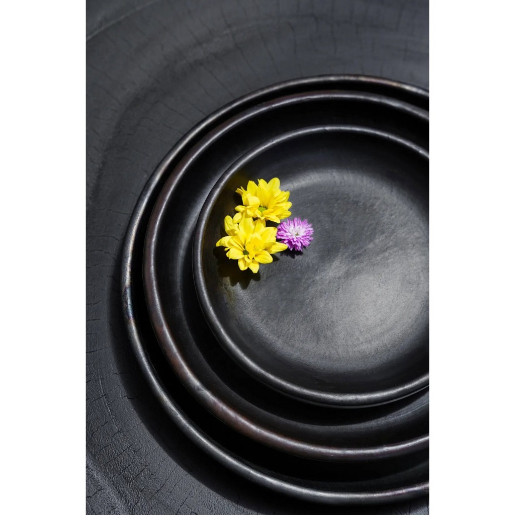The Burned Classic Plate - Zwart - L.