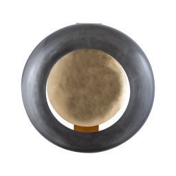 Prestyn Rond Wandornament | Stormlight Kaarsenhouder 40x40 cm | Grijs IJzer - Product afbeelding