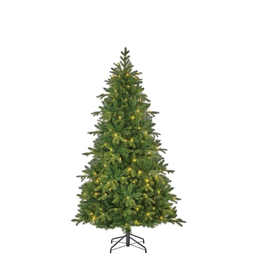 Brampton Kunstkerstboom Slim LED 185 cm | Smalle Natuurlijke Kerstboom | Black Box Trees - Product afbeelding