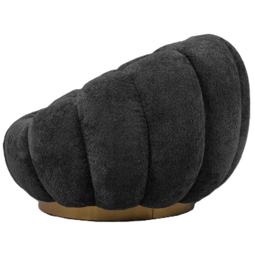 Daisy Fauteuil Anthracite Euphoria 21 Gold Base