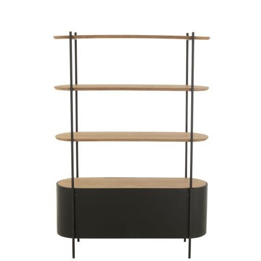 J-Line Rek Uvy Ijzer Naturel/Zwart