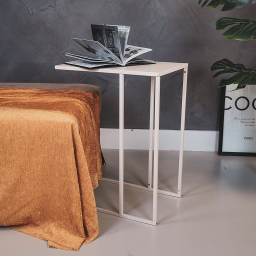 Bijzettafel - Metaal - Zand - 45x30x60cm