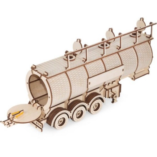Eco Wood Art (EWA) 3D Houten Puzzel Tank Semitrailer for Truck “Road King”, 410, 39,7x10,8x20cm
