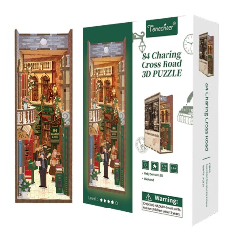 Tonecheer, DIY Book Nook, 84 Charing Cross Road, TQ114, 18 x 8 x 24,5 cm