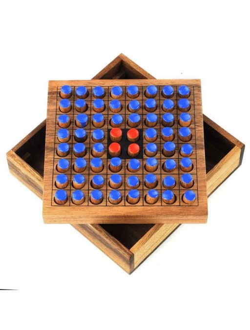 Logic Giochi Wooden Board Game Othello, LG104, 14.5x14.5x4cm