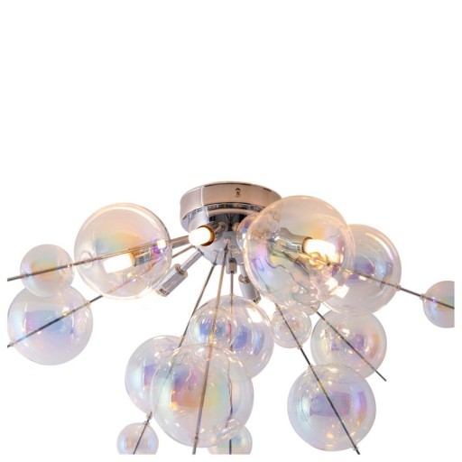 Ceiling lamp "explosion" iris made of metal and glass, G9 versions, ceiling lamp for dining room, living room, hallway or office, Ø57 cm