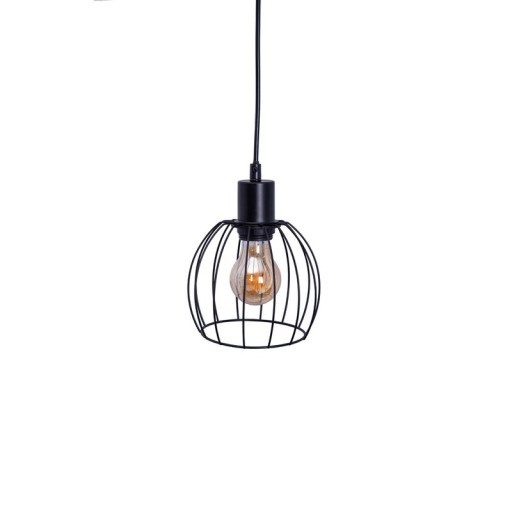 4 pendant lamp "Woodland", hanging lamp, metal and wood in black, and natural E27 socket, for dining room, living room, hallway or office, 100 cm long
