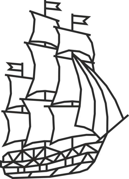 Eco Wood Art Wall Puzzle Ship, 1553, 59.7x0.7x82.7cm