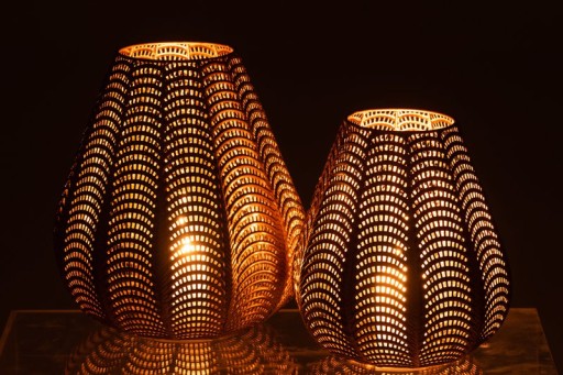 J-Line Candle holder - iron - gold - large