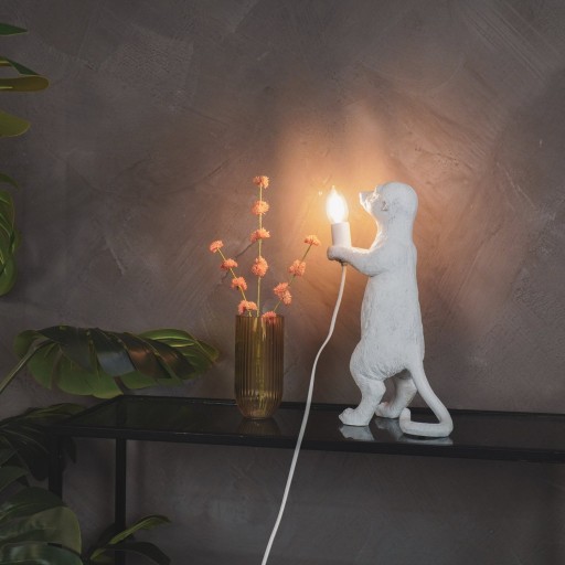 Lamp - Meerkat - Polyresin - Zand - 15x10x38cm