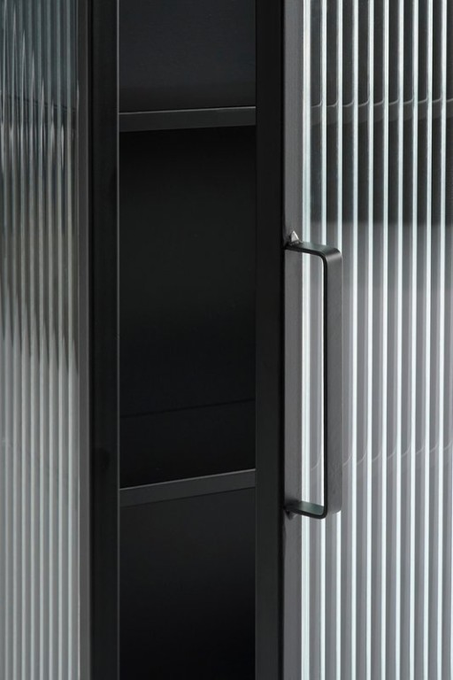 Clifton wall cupboard - L38 x B15 x H74 cm - Metal - Black