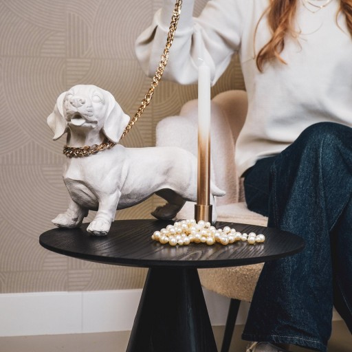 Ornament - Tackle Hond - Polyresin - Beige - 20x8x15cm