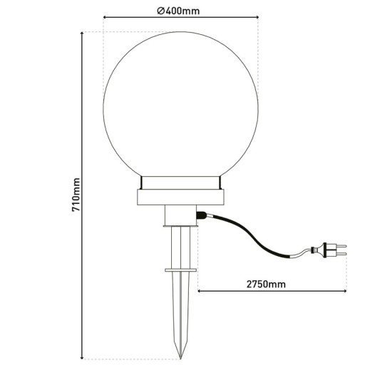 Outside the spite of the ballot: 40 cm "ball"