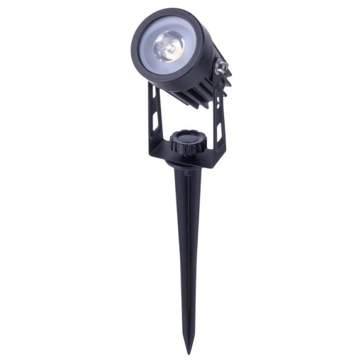 3er LED Solarspot mit Erdspieß ""Spoti"" Außen-Erdspieß aus Metall und ABS-Kunststoff in Schwarz,, mit fest verbauten LEDs mit drei Leistungsstufen