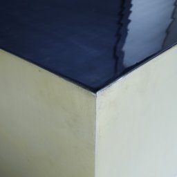 Irvy Gold Iron Coffeetable Square Black Enamel Sv2