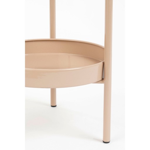 Colyn Bloempot op Standaard - H60 x Ø19 cm - IJzer - Lichtroze