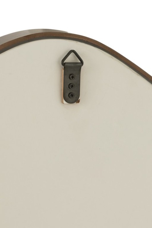 J -Line Spiegel Abstract - Glass - Dark Brown - Large - Ø 79 cm