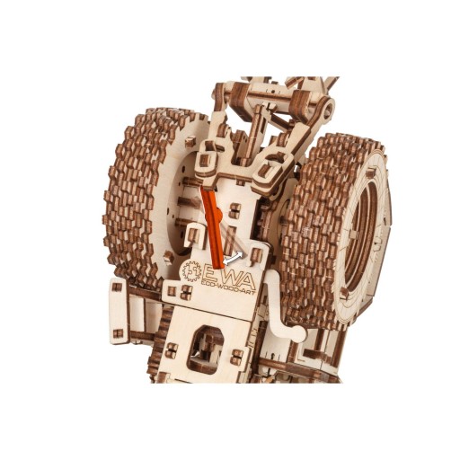 Eco Wood Art (EWA) 3D Mechanische Puzzel Tractor Belarus 82.3 met Ploeg (Plow), 3892, 36,2x11,8x15,6cm