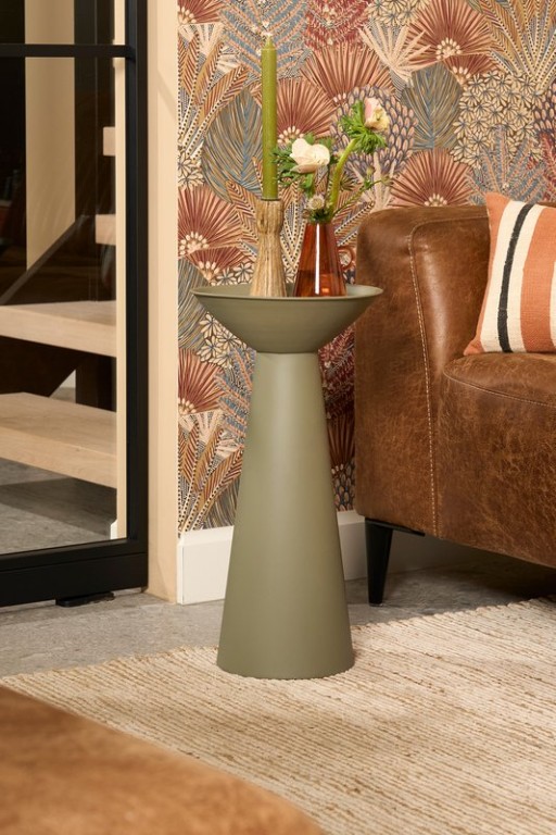 Chiel side table - H55 x Ø28 cm - FSC 100% - Metal - Green