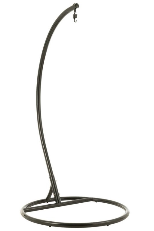 J-Line Hanging Chair + Cushions Bula Metal/Cane Black