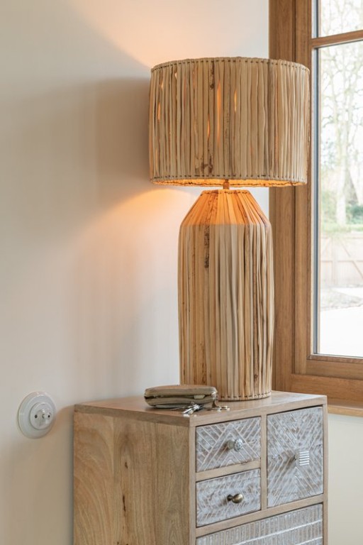 J-Line lamp Hanna Banana Leaves - jute - natural