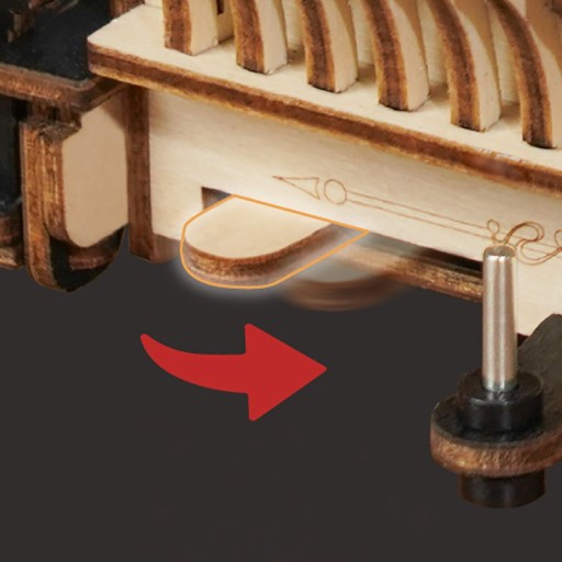 Robotime, 3D DIY Houten Modelbouwpakket, Steam Engine, LKA01, 32x6x23,5cm