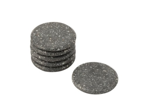 J-Line Marble coaster - stone - gray - 6x