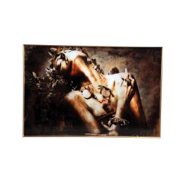 Melani Glass Art Wandpaneel | Pleasure Feeling 120x80 cm - Product afbeelding