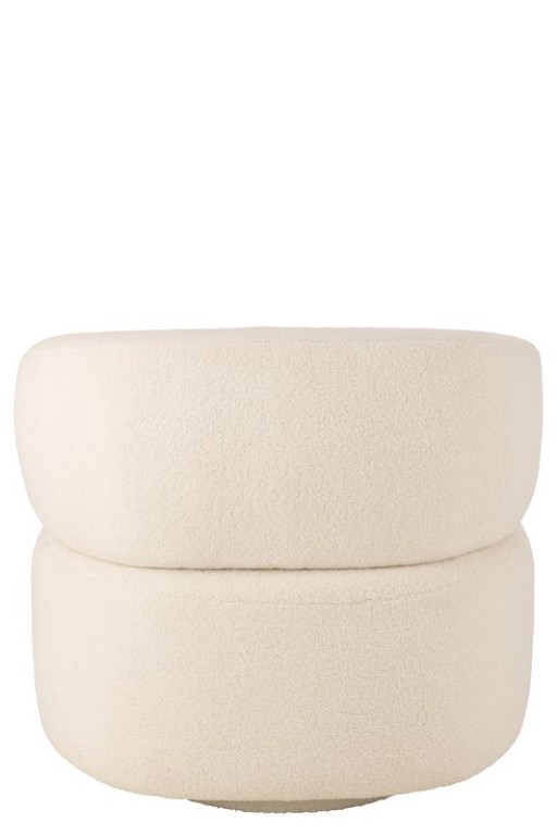 J-Line Lounge Chair Universe Foam/Fabric White