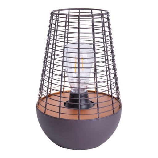 LED decol light 27 cm high, made of metal in black, firmly built -in LED, decoration for outside