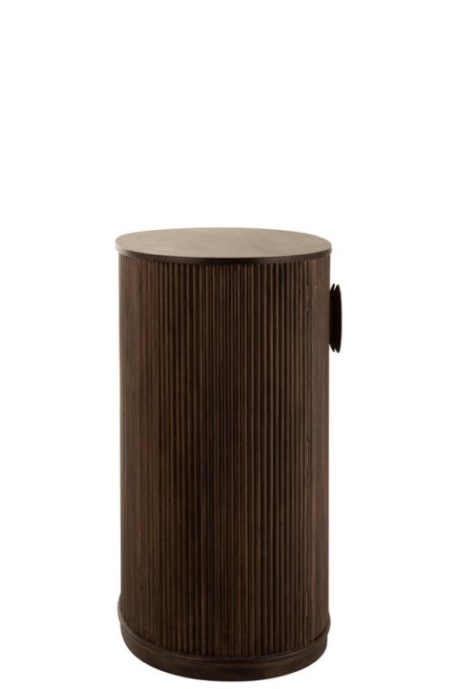 J-Line Cabinet Reyi Mango Wood Dark Brown