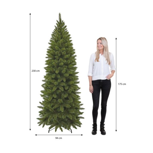 Bristlecone Smalle Kunstkerstboom - H230 x Ø94 cm - Groen