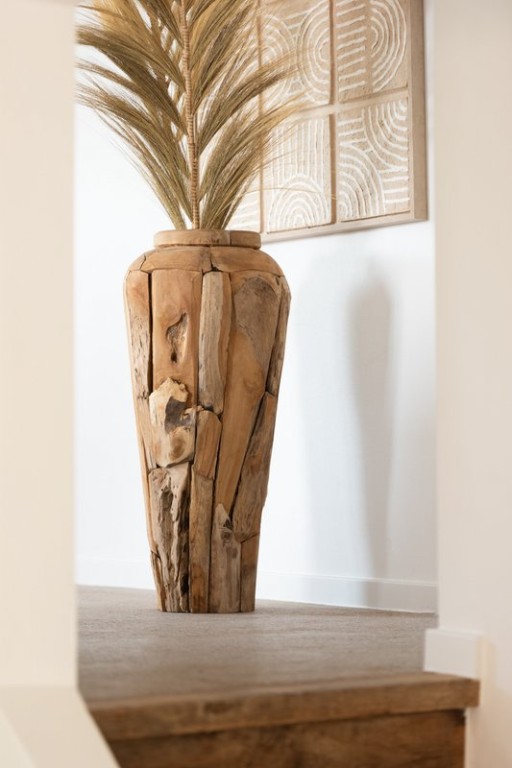 J -Line vase teak - natural - Large - 115 cm high