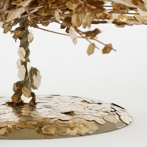 Decoratie Kerstboom - H60 x Ø19 cm - Champagne