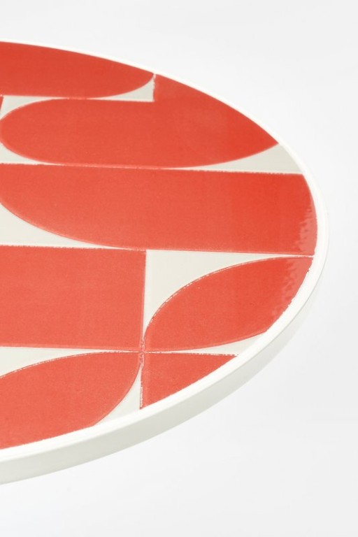 Bologna Side table Outside - H51 x Ø39 cm - Metal - Red