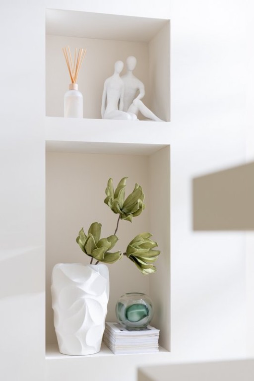 J-Line Couple Seated Modern Resine Matte White