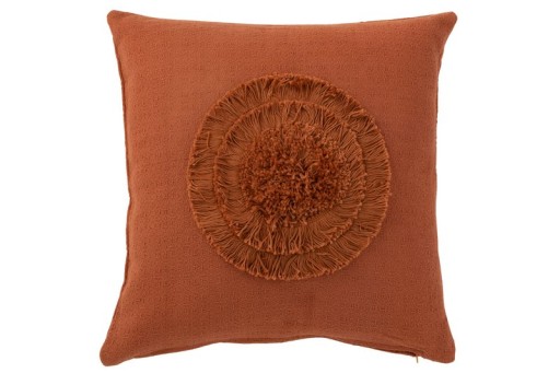 J-Line cushion Circle - textile - terracotta