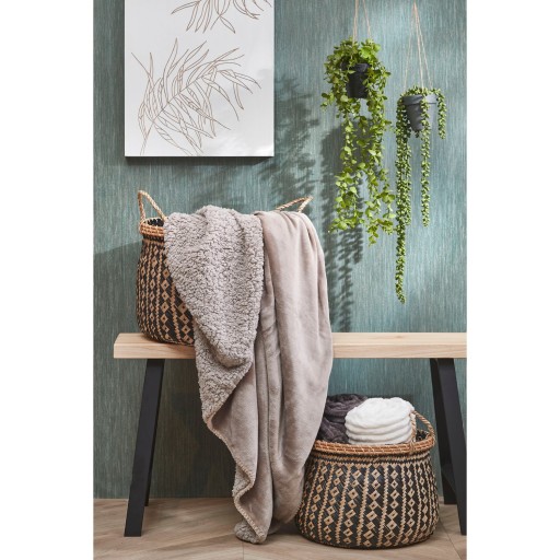 Mardy Fleece Plaid - L200 x B150 cm - Polyester - Beige