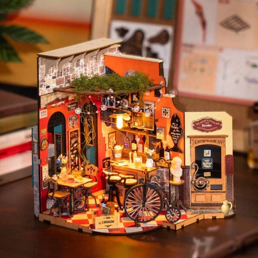 Robotime Cheers Bar & Dining DIY Miniatuurhuis, DG173, 22x15x18.5cm