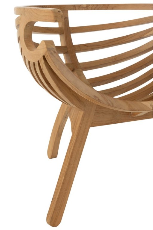 J-Line Chair Crab Teak Wood Natural