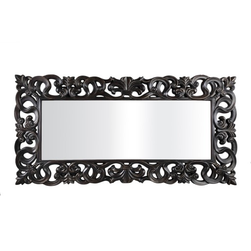 Morrigan Black Poly Classical Mirror | Rechthoekige Klassieke Spiegel 178x89 cm - Product afbeelding