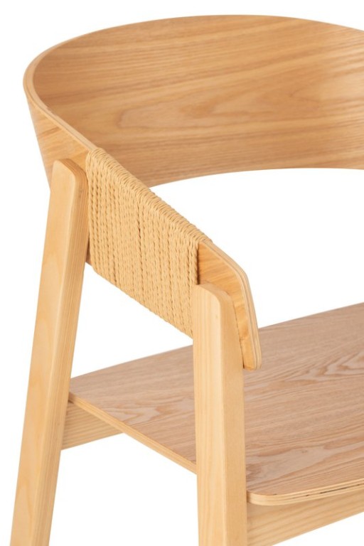 J-Line Chair Naga Ash Wood/Rope Natural