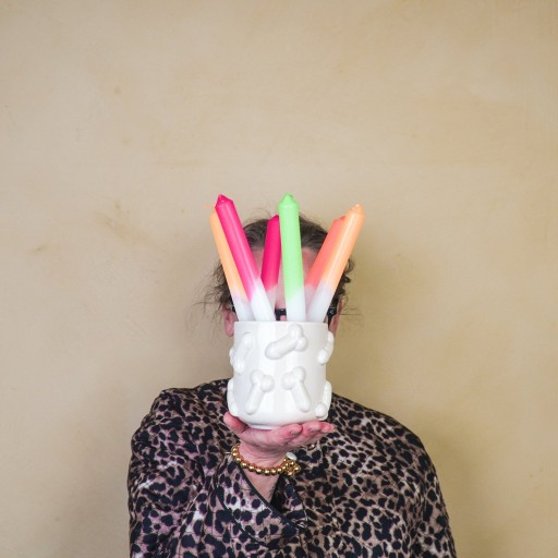 Pot - Dick - Keramiek - Beige -11x11x11,5cm