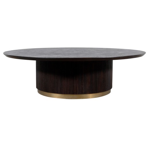 Xelle Black Coffeetable | Luxe Zwarte Koffietafel 150x150 cm | PTMD