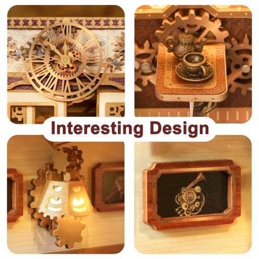 Tonecheer, DIY Book Nook, Steam Fantasy, TQ442, 15,8x22,4x22,5cm