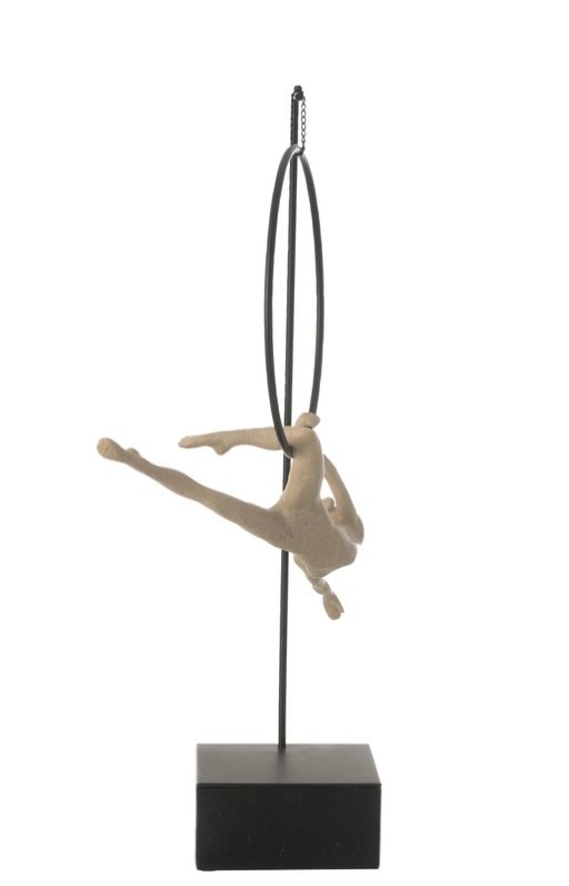 J-Line Gymnast Hoop Gamma Resin Beige/Black