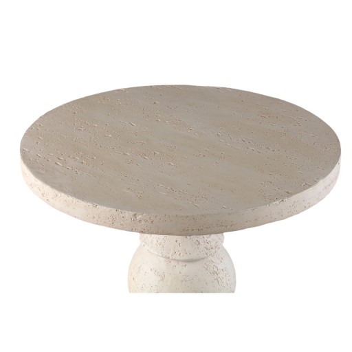 Muza Cream MgO Round Classic Sidetable