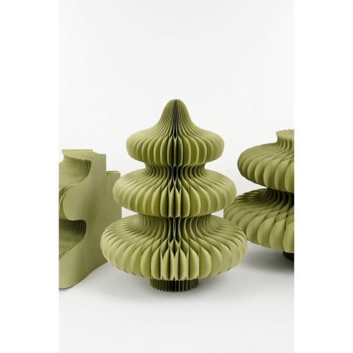 Decoratie Kerstboom - H212 x Ø148 cm - Papier - FSC 100% - Groen