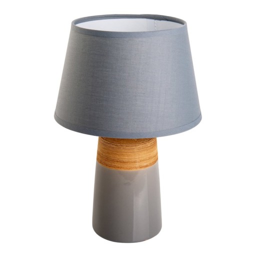 Ceramic table lamp "Talia", table lamp made of ceramic, beige/gray, with E14 socket, for dining room, living room, hallway or office, 31 cm high