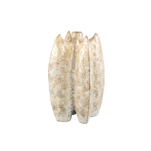 Shareece Cream Ceramic Shaped Vase Large
